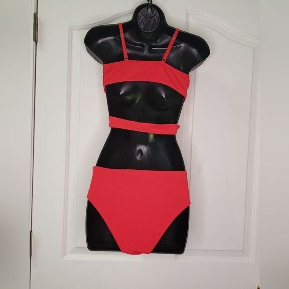 NWOT Textured Bikini Swimsuit 13/14 - Picture 5 of 6